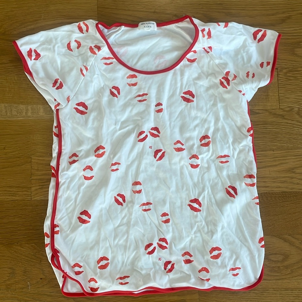 LAKE X Kate Schelter Kiss Lips Pajama Top